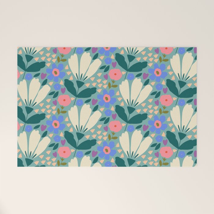 Pretty Bloom - Summer vibe Welcome Mat Gallery Image 1