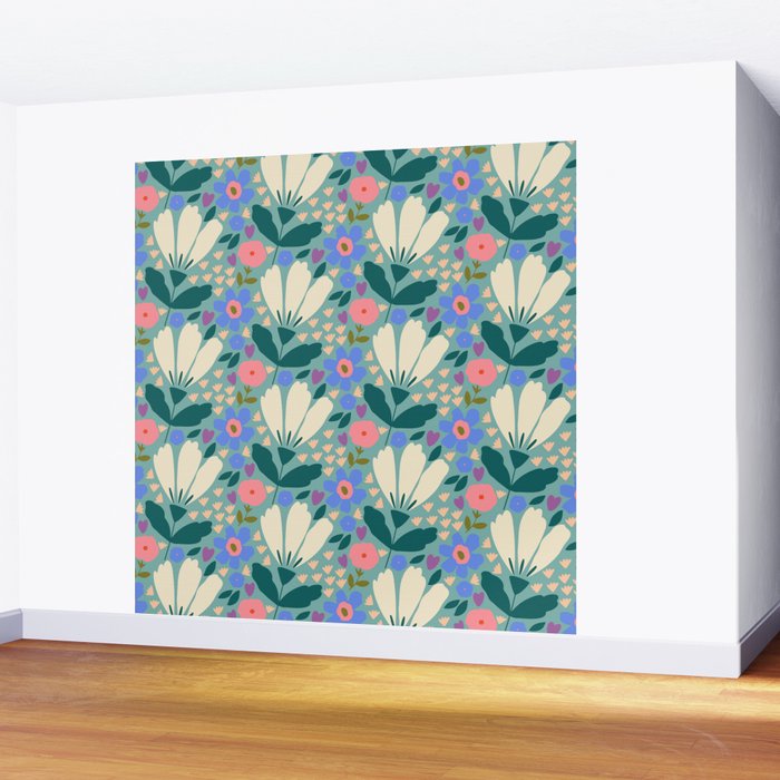 Pretty Bloom - Summer vibe Wall Mural Gallery Image 2