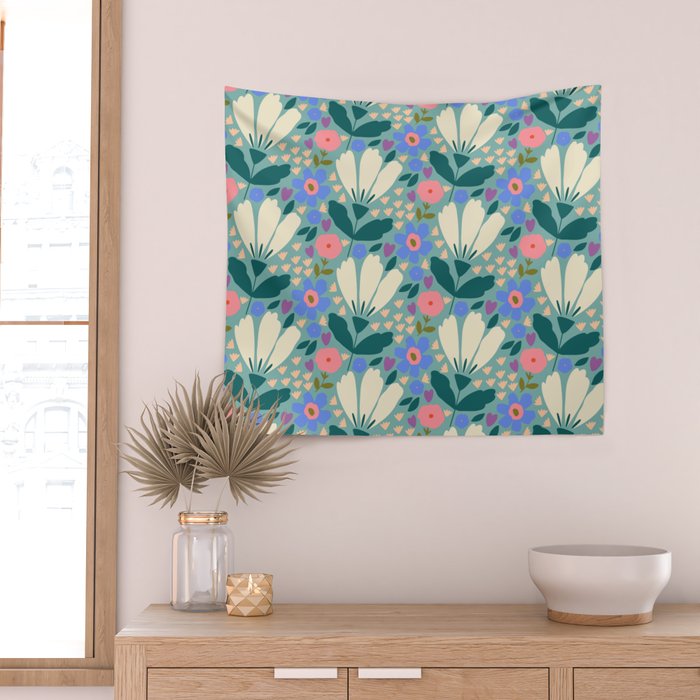 Pretty Bloom - Summer vibe Wall Tapestry Gallery Image 2