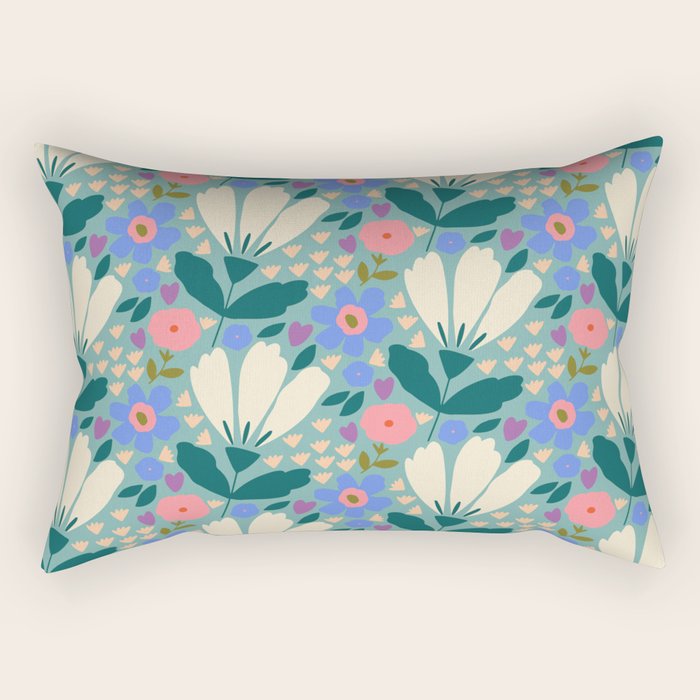 Pretty Bloom - Summer vibe Rectangular Pillow Gallery Image 2
