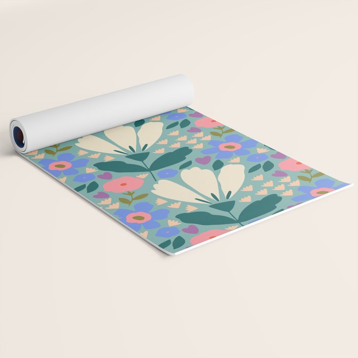 Pretty Bloom - Summer vibe Yoga Mat Gallery Image 2