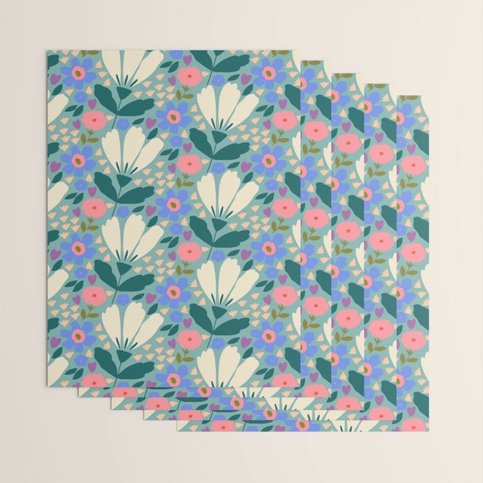 Pretty Bloom - Summer vibe Wrapping Paper Gallery Image 3