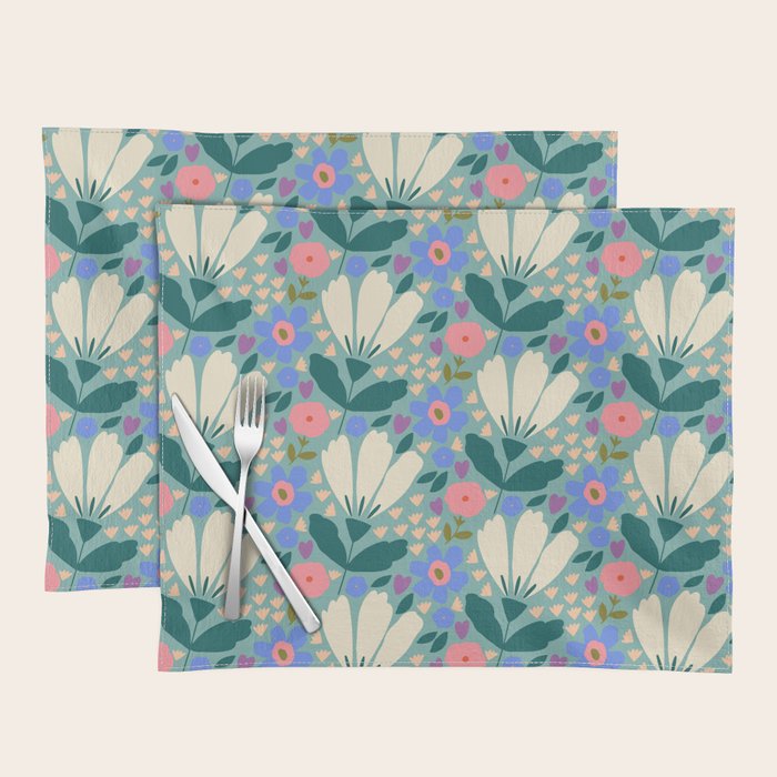 Pretty Bloom - Summer vibe Placemat Gallery Image 1