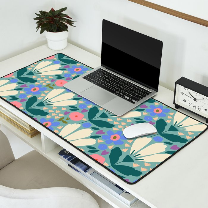Pretty Bloom - Summer vibe Desk Mat Gallery Image 2