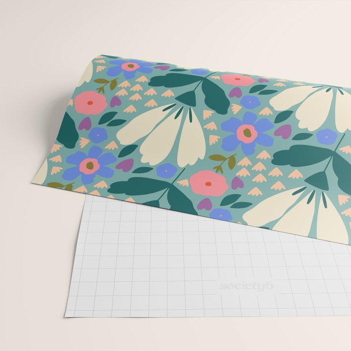 Pretty Bloom - Summer vibe Wrapping Paper Gallery Image 2