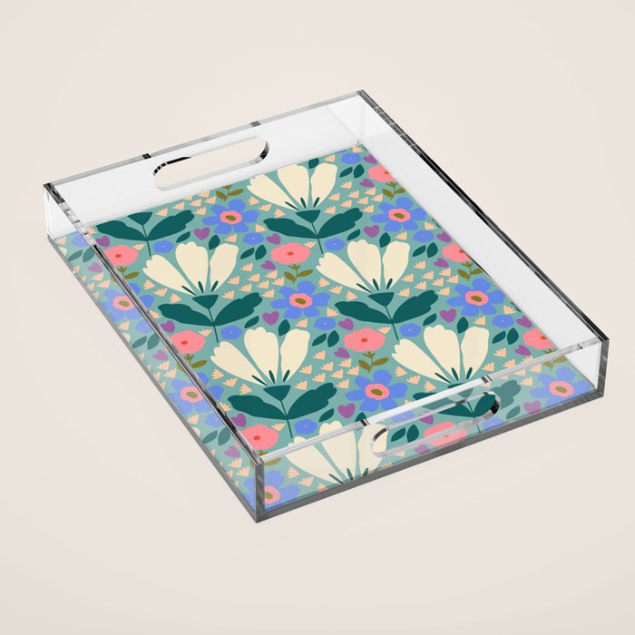 Pretty Bloom - Summer vibe Acrylic Tray Gallery Image 1