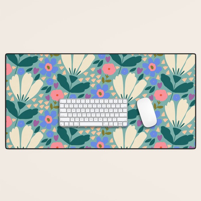 Pretty Bloom - Summer vibe Desk Mat Gallery Image 1