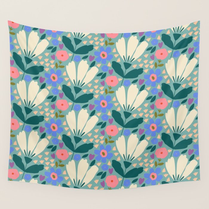 Pretty Bloom - Summer vibe Wall Tapestry Gallery Image 4