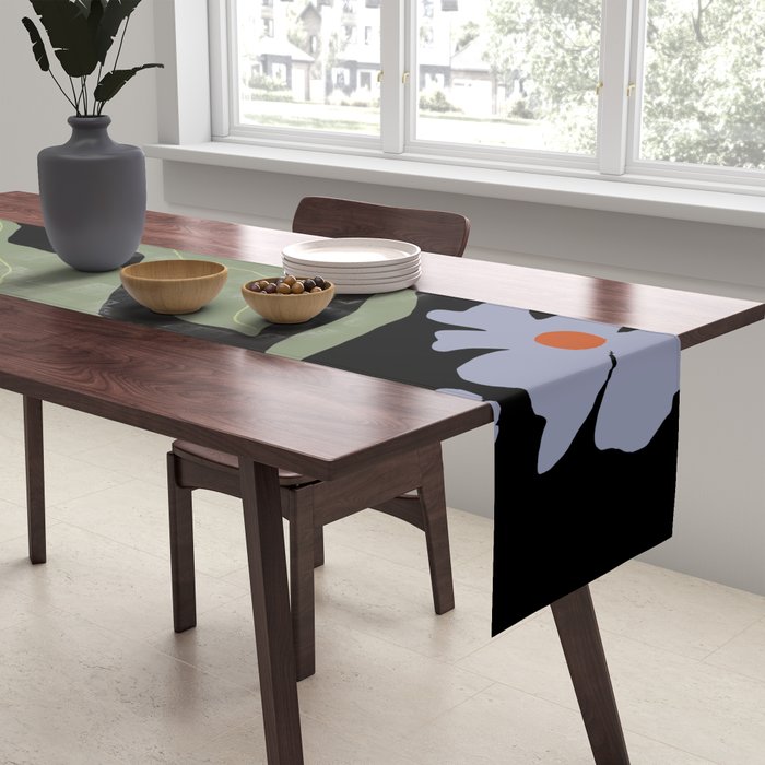 Summer night floral fun Table Runner Gallery Image 2