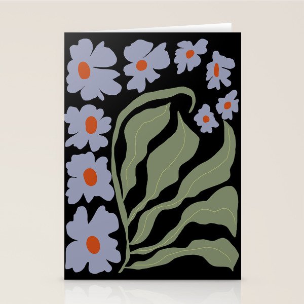 Summer night floral fun Stationery Card Gallery Image 2
