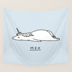 Meh Unicorn Wall Tapestry Gallery Image 4