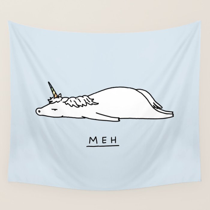 Meh Unicorn Wall Tapestry Gallery Image 4