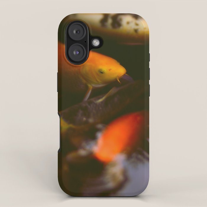 Goldfish and Koi in Summer Pond iPhone Case Gallery Image 1