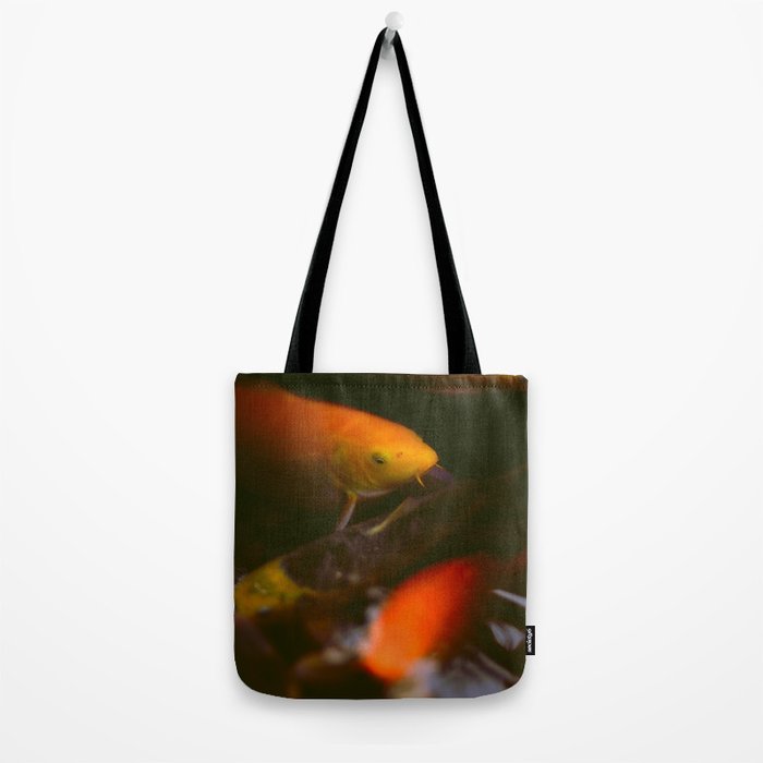 Goldfish and Koi in Summer Pond Tote Bag Gallery Image 2