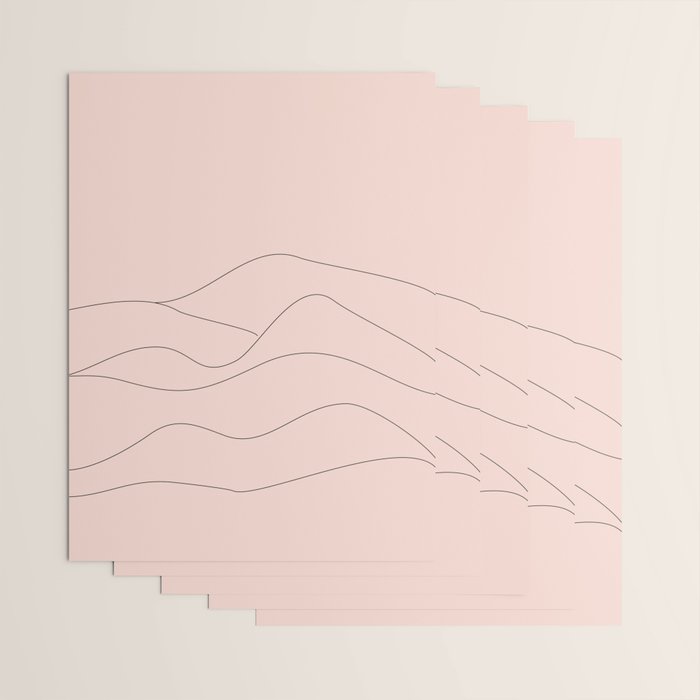 Pink Mountains Wrapping Paper Gallery Image 3