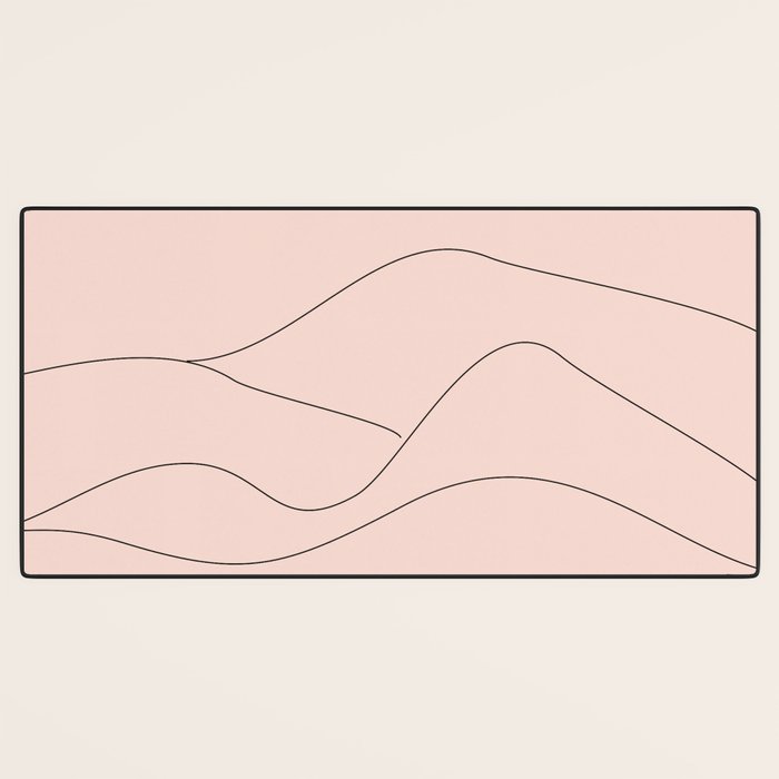 Pink Mountains Desk Mat Gallery Image 3