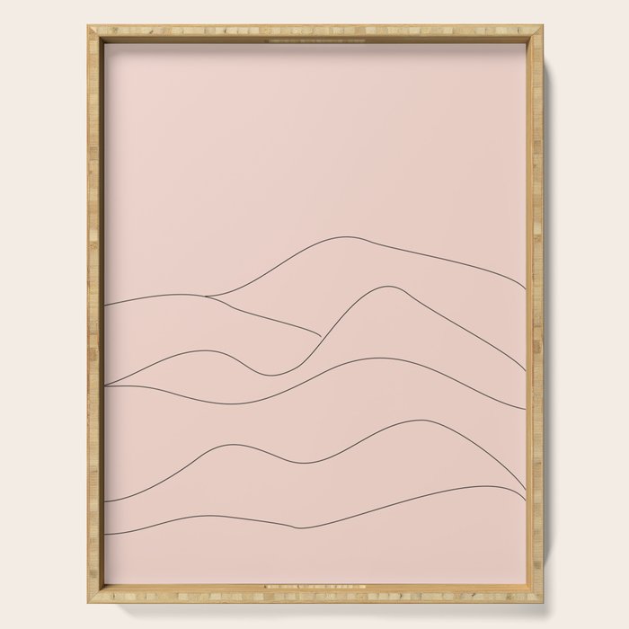 Pink Mountains Serving Tray Gallery Image 1
