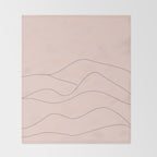 Pink Mountains Throw Blanket Gallery Image 2