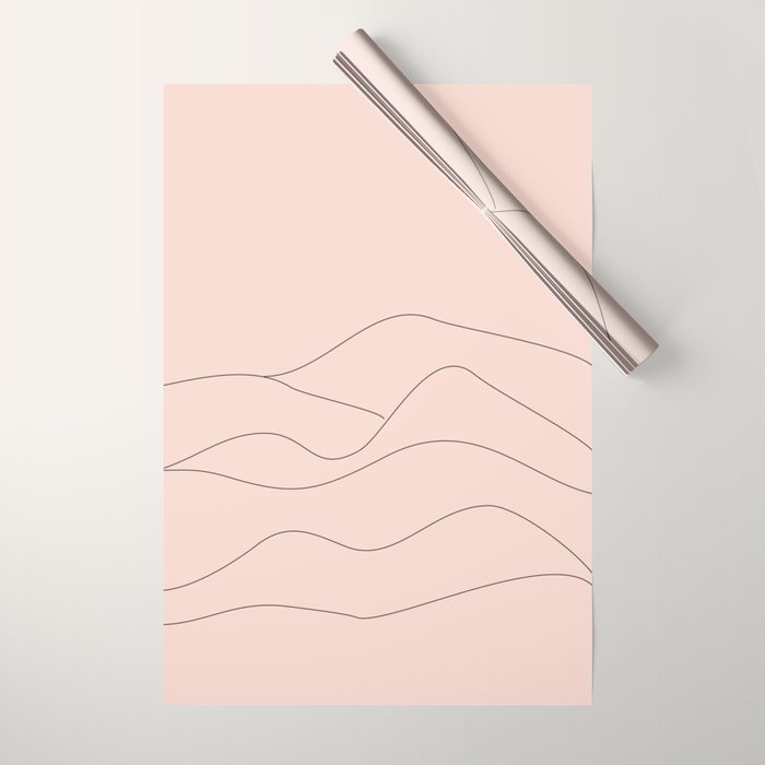 Pink Mountains Wrapping Paper Gallery Image 1