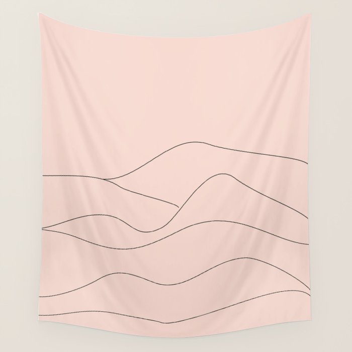 Pink Mountains Wall Tapestry Gallery Image 4