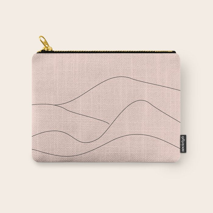 Pink Mountains Carry All Pouch Gallery Image 1