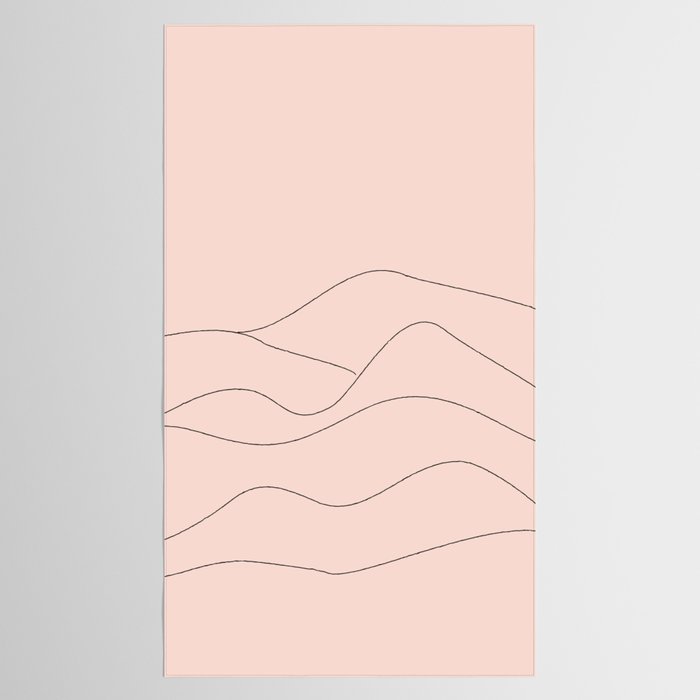 Pink Mountains Tablecloth Gallery Image 2
