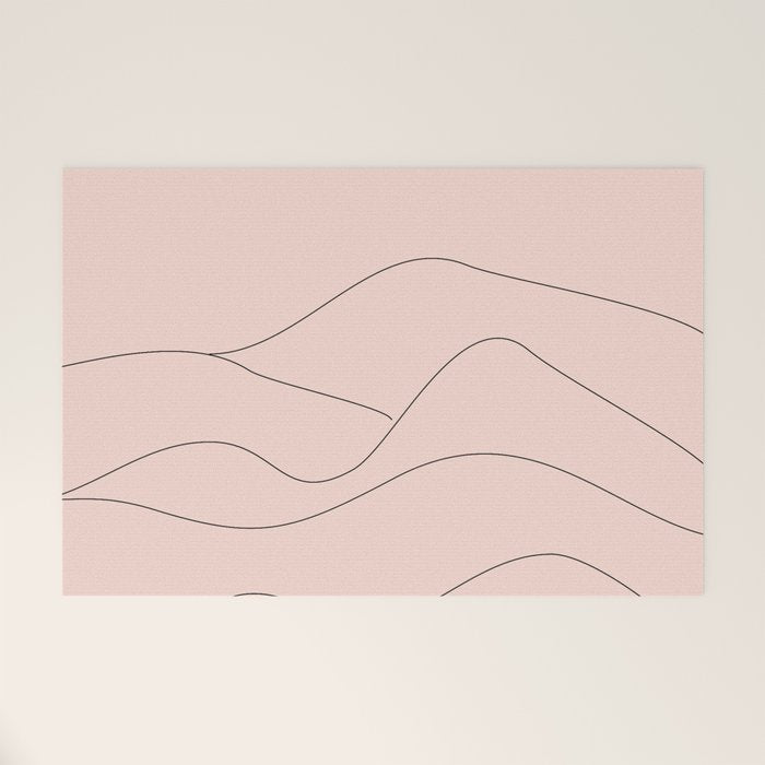 Pink Mountains Welcome Mat Gallery Image 1