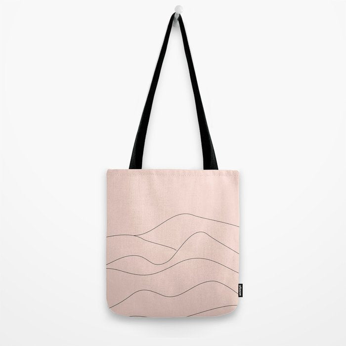 Pink Mountains Tote Bag Gallery Image 2