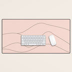 Pink Mountains Desk Mat Gallery Image 1