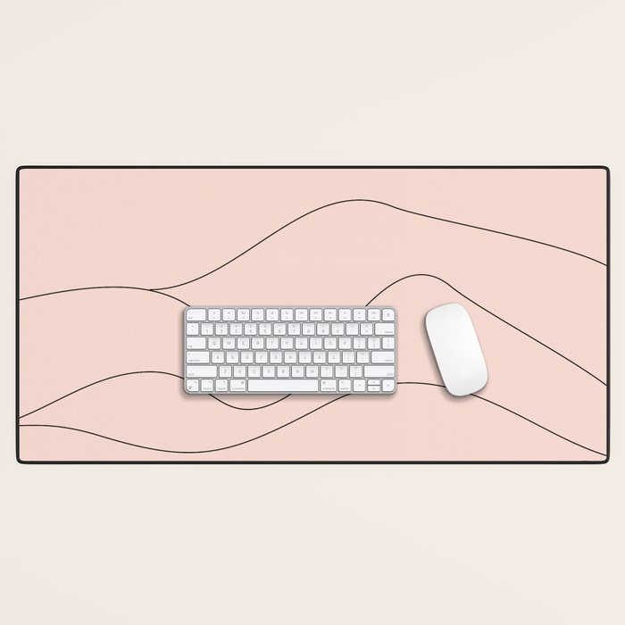 Pink Mountains Desk Mat Gallery Image 1