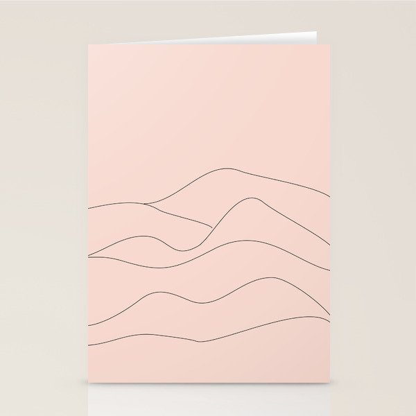 Pink Mountains Stationery Card Gallery Image 2