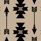 Southwestern Arrow Pattern 232 Black and Beige Coffee Mug Gallery Image 2