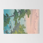 Hasui Kawase, Red Clouds Over The Sea - Vintage Japanese Woodblock Print Art Rug Gallery Image 2