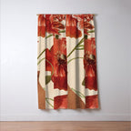 Poppies in Vase 2 Window Curtain Gallery Image 3