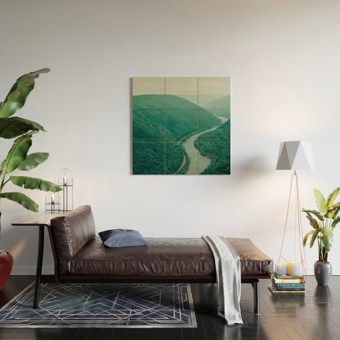 New River Gorge Wilderness Wood Wall Art Gallery Image 2