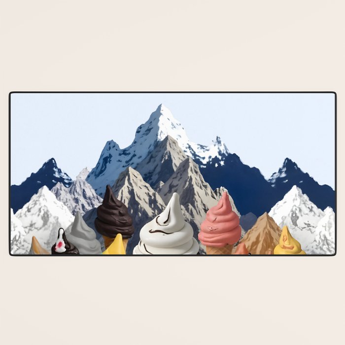 Ice cream Mountains Desk Mat Gallery Image 3