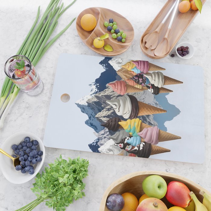 Ice cream Mountains Cutting Board Gallery Image 2