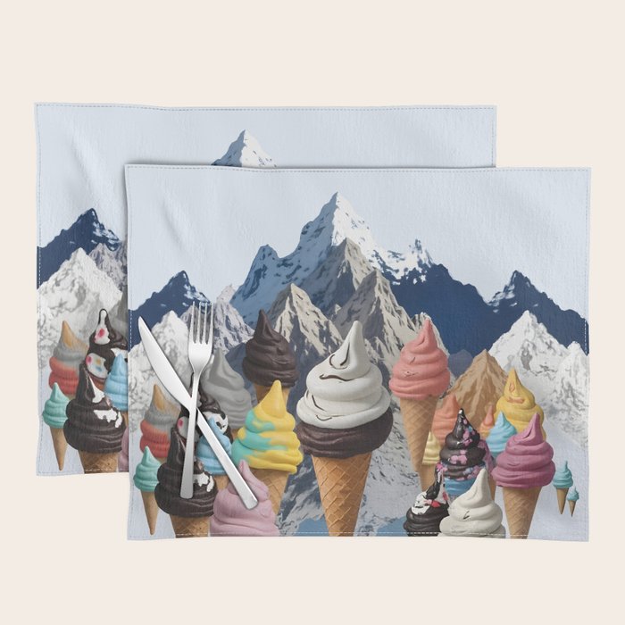 Ice cream Mountains Placemat Gallery Image 1