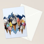 Ice cream Mountains Stationery Card Gallery Image 2