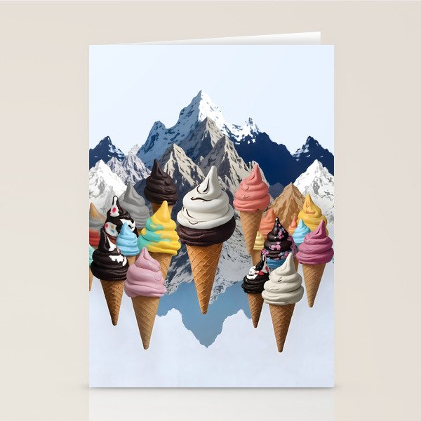 Ice cream Mountains Stationery Card Gallery Image 2