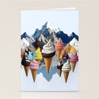 Ice cream Mountains Stationery Card Gallery Image 2