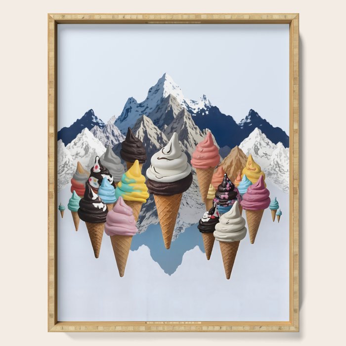 Ice cream Mountains Serving Tray Gallery Image 1