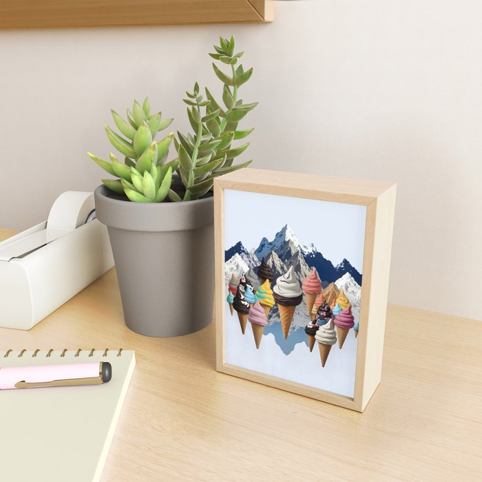 Ice cream Mountains Mini Art Print Gallery Image 2