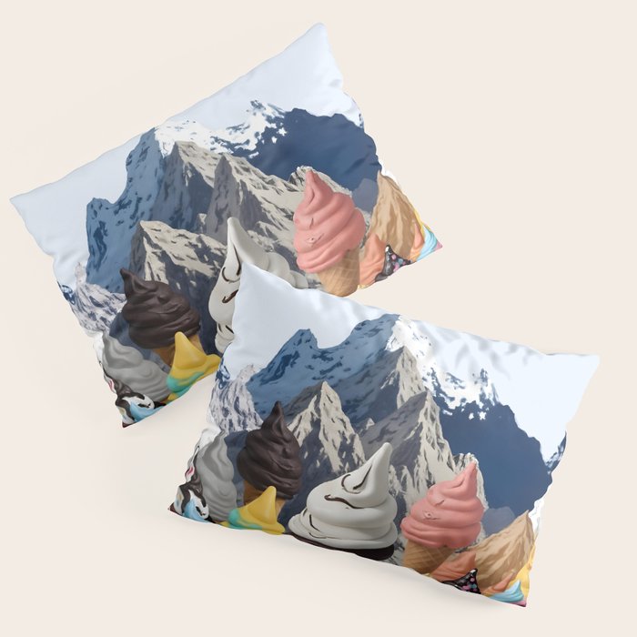 Ice cream Mountains Pillow Sham Gallery Image 1