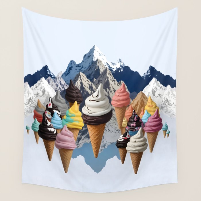Ice cream Mountains Wall Tapestry Gallery Image 4