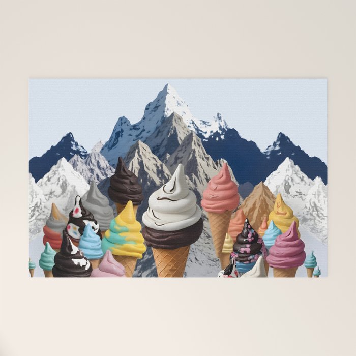 Ice cream Mountains Welcome Mat Gallery Image 1