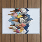 Ice cream Mountains Outdoor Rug Gallery Image 1