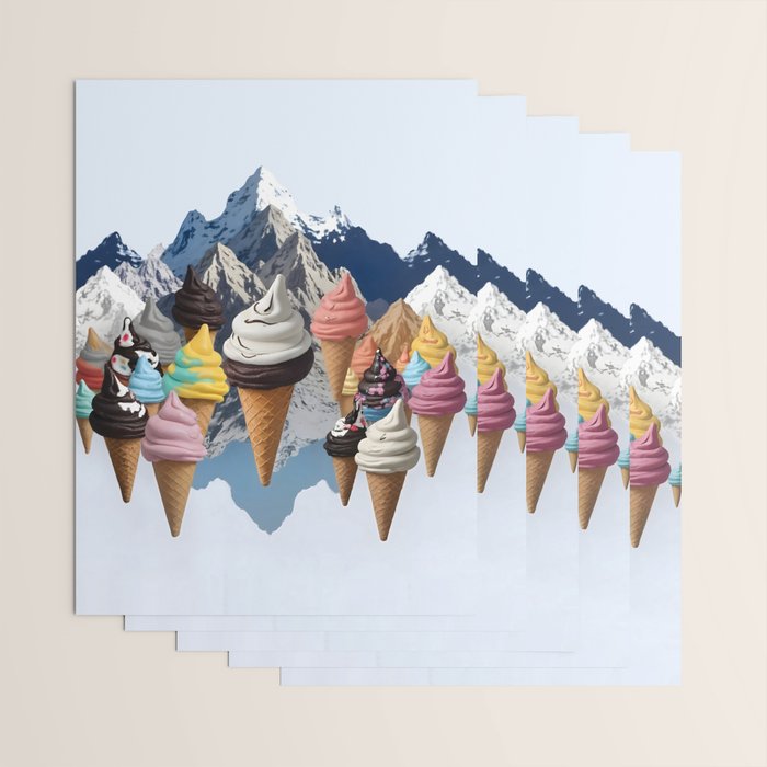 Ice cream Mountains Wrapping Paper Gallery Image 3