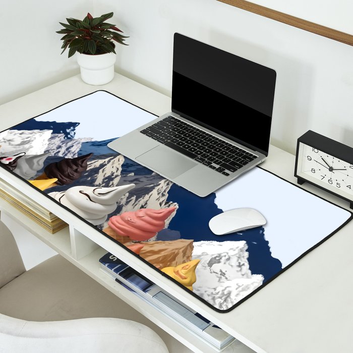 Ice cream Mountains Desk Mat Gallery Image 2