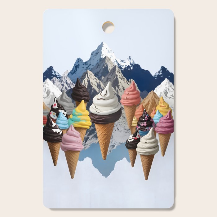 Ice cream Mountains Cutting Board Gallery Image 1